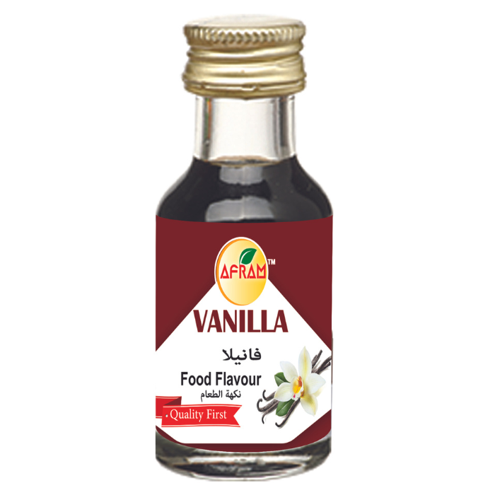 Picture of Afram Food Flavour (Essence) 5pieces Set of  vanilla + chocolate + strawberry + banana + mango