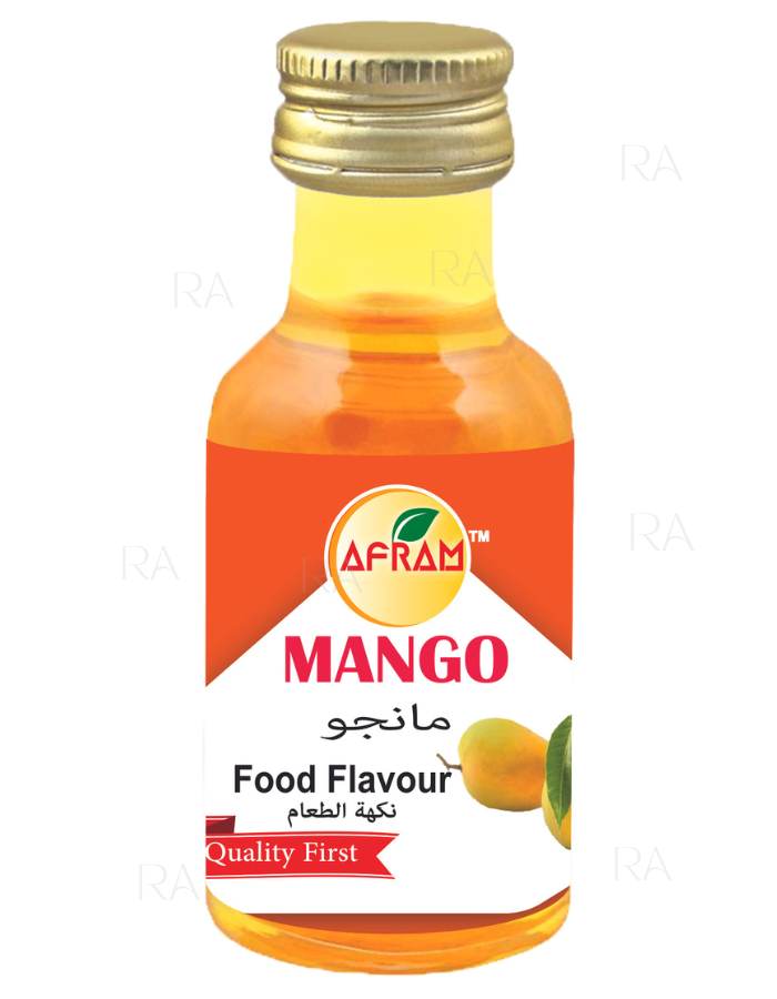 Picture of Afram Food Flavour (Essence) 5pieces Set of  vanilla + chocolate + strawberry + banana + mango