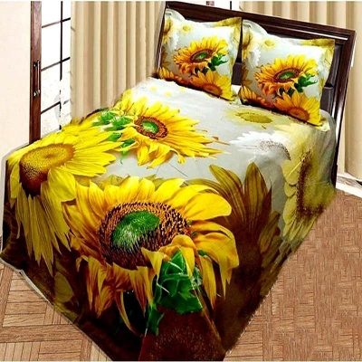 Picture of Double King Size Bedsheet With Two Pillow Cover