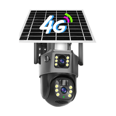 Picture of SOLAR 4G DUAL LENS WATERPROOF NIGHT VISION CAMERA 4MP CLEAR VIDEO, Camera Range: 20 to 25 m