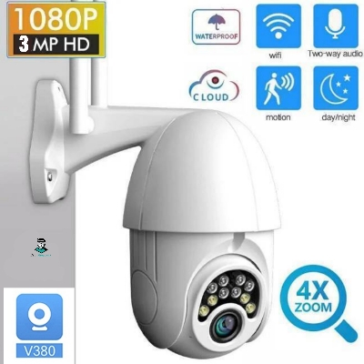 Picture of V380 3MP Q10 PTZ WIFI IP Camera Outdoors Waterproof Color Night Vision with Ultimate Outdoor Surveillance