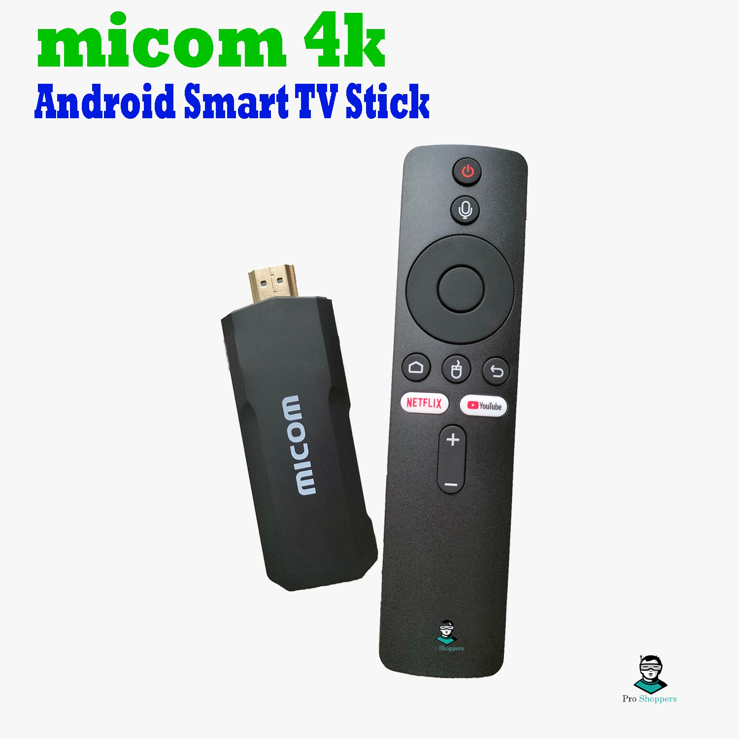 Picture of micom 4k android tv stick 2GB Ram 16GB Rom