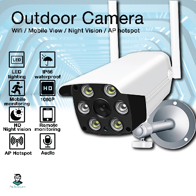 Picture of Waterproof Outdoor IP Camera Night Vision HD V380 WIFI Camera- K6