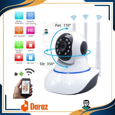 Picture of 3 Antenna WiFi IP Camera V380 Pro WiFi Smart Net Camera IP Camera Smart 2 MP THREE ANTENNA Wireless Home Security Camera
