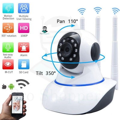 Picture of 3 Antenna WiFi IP Camera V380 Pro WiFi Smart Net Camera IP Camera Smart 2 MP THREE ANTENNA Wireless Home Security Camera