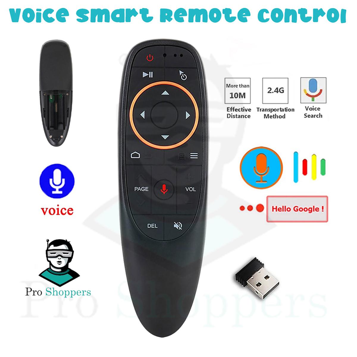 Picture of Air Mouse Remote Control  Voice Remote Control  for Smart TV, Laptop, Projector for Wireless Connection via USB Receiver Up to 10m