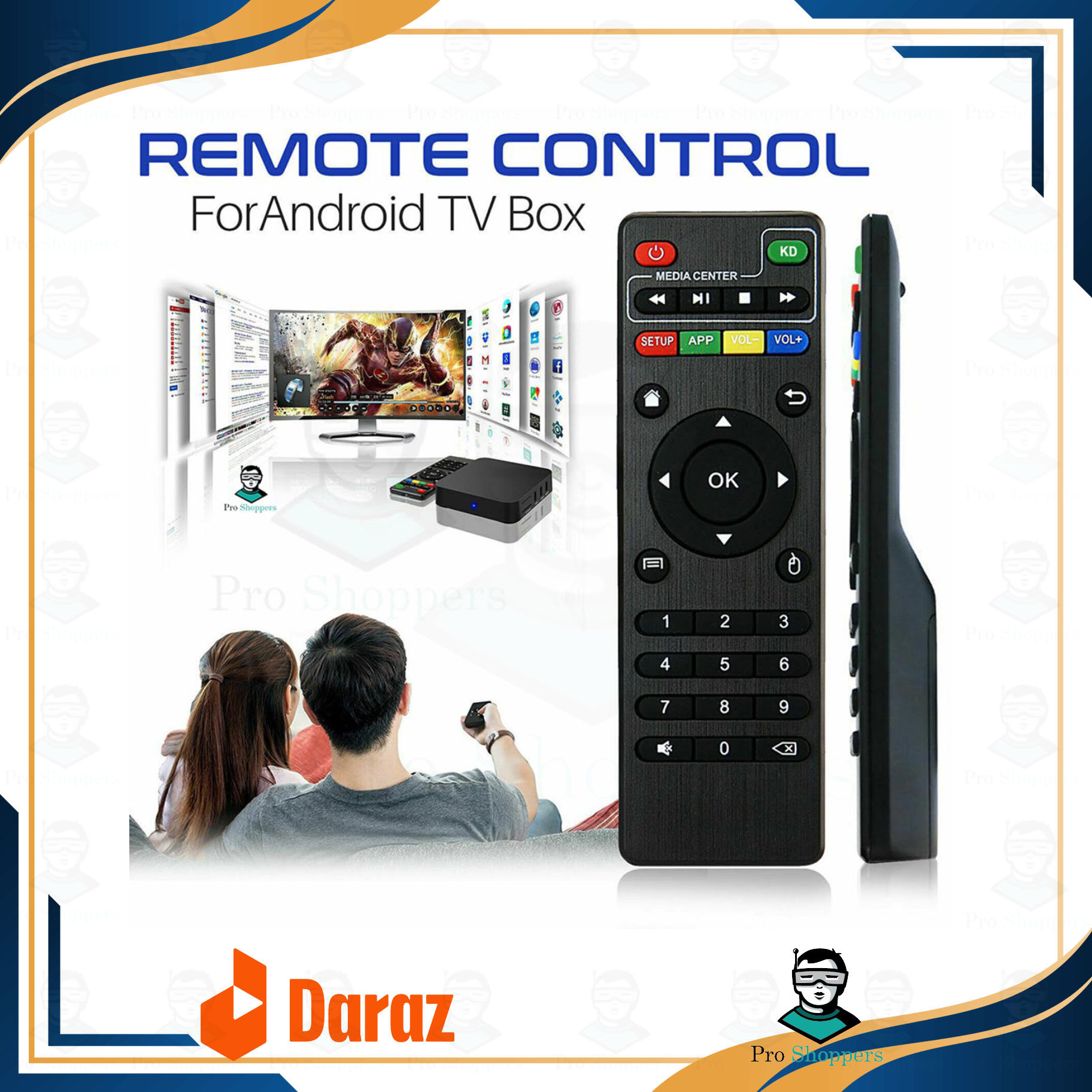 Picture of Android Tv Box Master Remote Control For Mxq, Mxq Pro 4K, X96 Mini, X96Q, Tx3Min, Tx6, H10 Max, Tx9 Pro Android Smart Tv Box. - Netflix Subscription