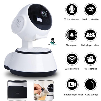 Picture of Ip Camera, V380 Wifi Ip Camera 360 Degree Cctv Camera, Wireless Mini Cc Camera