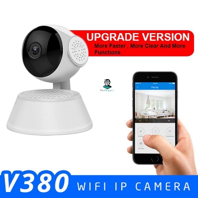 Picture of Ip Camera, V380 Wifi Ip Camera 360 Degree Cctv Camera, Wireless Mini Cc Camera