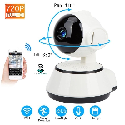 Picture of 360 Degree Cctv Camera, V380 Wifi Ip Camera, Wireless Mini Cc Camera