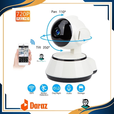 Picture of V380 WiFi IP Camera Wireless Mini CC Camera IP Webcam 360 Degree CCTV Camera.