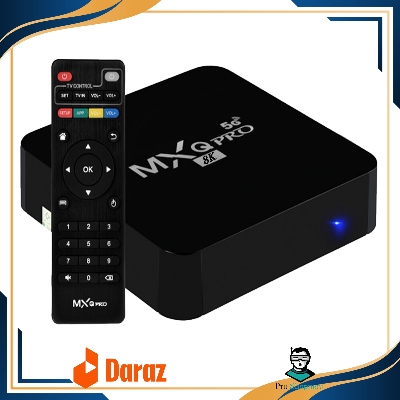 Picture of MXQ Pro 8K 5G Android Smart TV Box - 8GB Ram/128GB Rom, Android 11.1 Toffee YouTube Free Live TV Play Store etc.