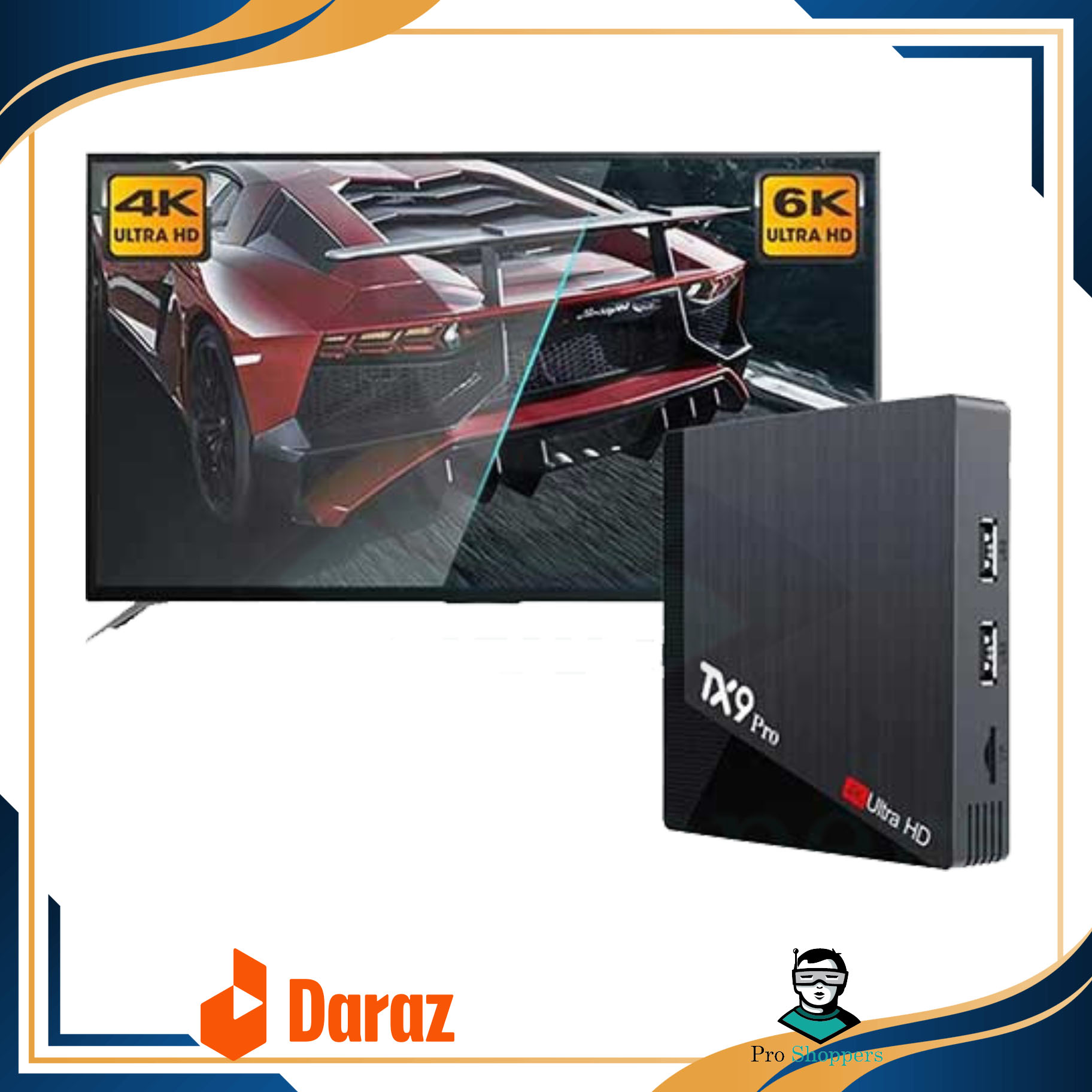 Picture of TX9 Pro Android Smart TV Box Version 12.1 Support Toffee 4K TV Box Upgrade 6K Android Smart TV Box