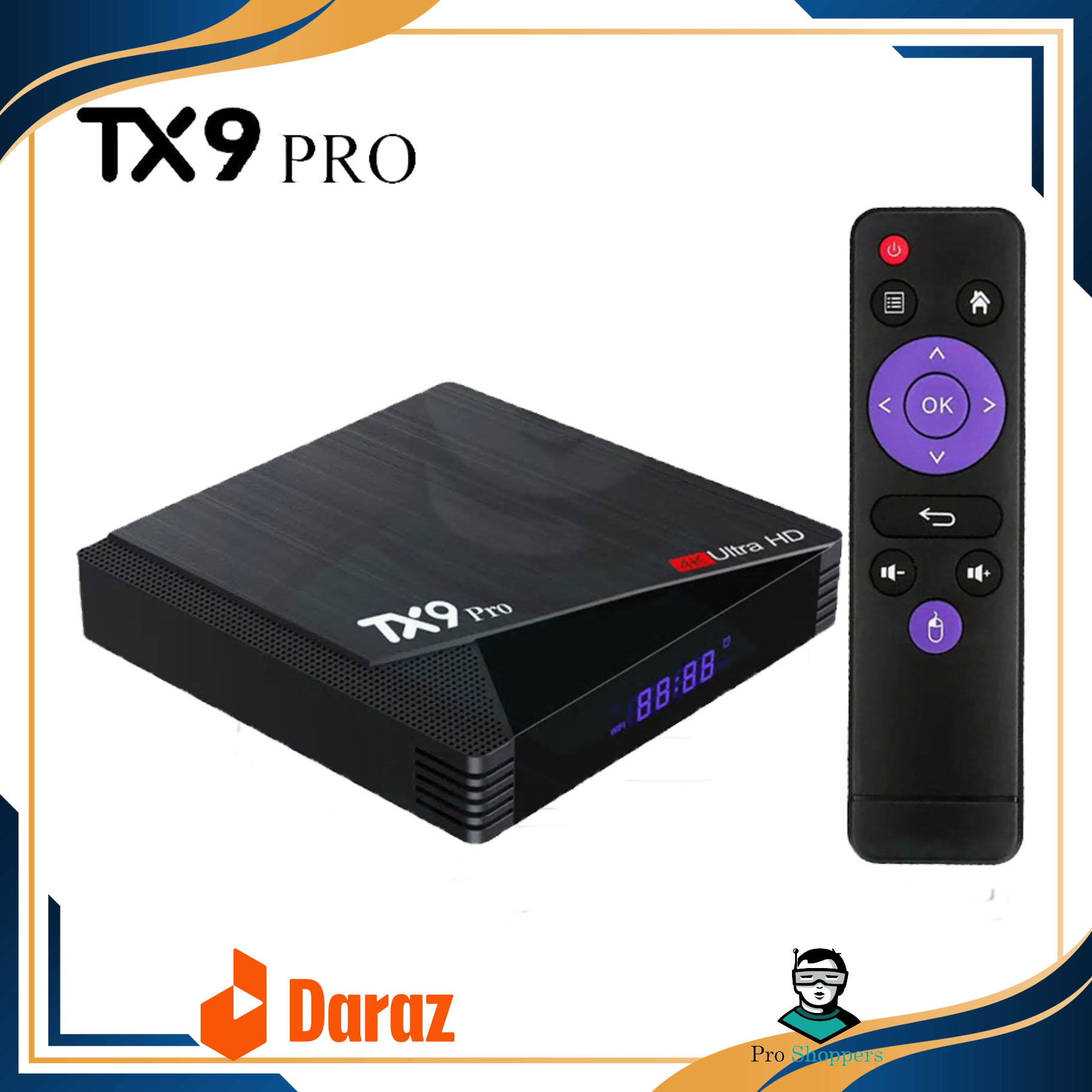 Picture of Tx9 Pro Android Smart Tv Box Support Toffee Binge 4K TV Box Upgrade 6K Android Smart TV Box TX9 PRO Android TV Box Price In Bangladesh