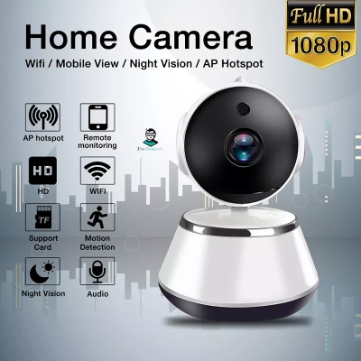 Picture of V380 WiFi IP Camera 360 Degree CCTV Camera, Wireless Mini CC Camera IP Webcam.