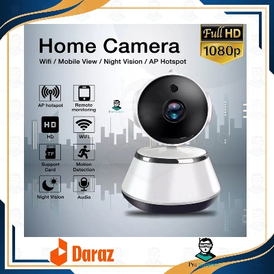Picture of V380 WiFi IP Camera 360 Degree CCTV Camera, Wireless Mini CC Camera IP Webcam.