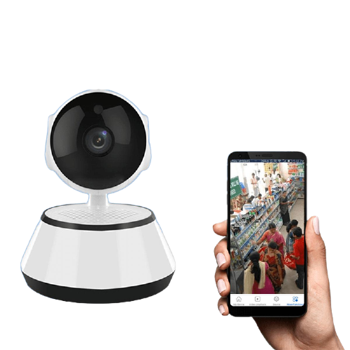 Picture of V380 WiFi IP Camera 360 Degree CCTV Camera, Wireless Mini CC Camera IP Webcam.