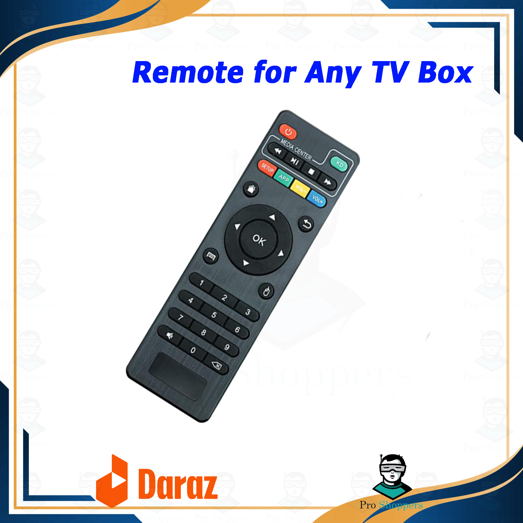 Picture of Master Remote Control For MXQ, MXQ Pro 4K, X96mini, X96Q,Tx9 Pro, TX3min, TX6, T95X, T95M, T95N Android Smart TV Box.