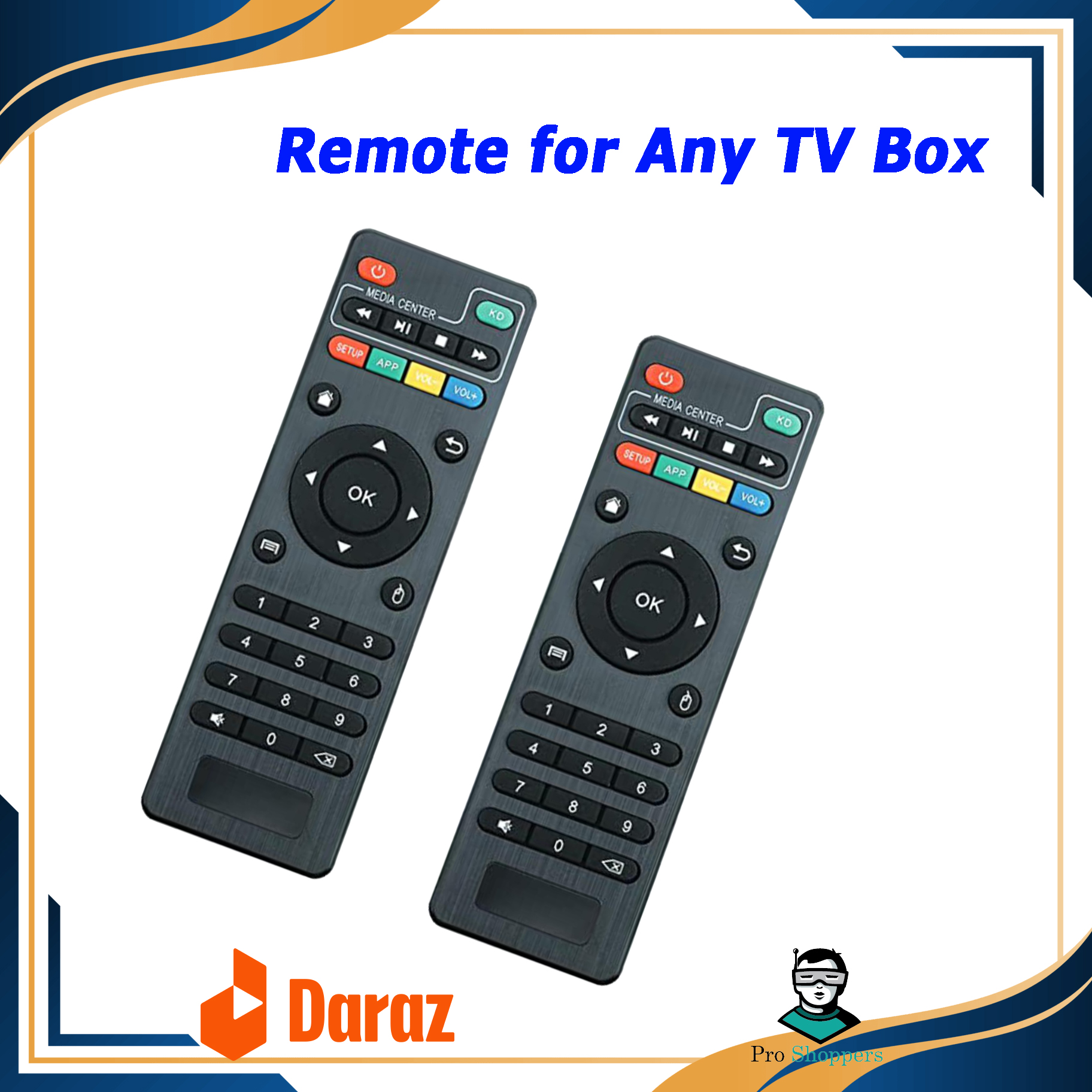 Picture of Remote Control For MXQ, MXQ Pro 4K, X96, X96Q, Tx9 Pro, TX3min, TX6, T95X, T95M, T95N.