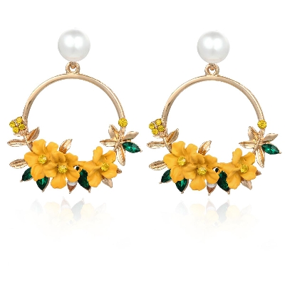 Picture of Earrings Women earring new design 2021 cute beautiful valentine collection falgun earrings