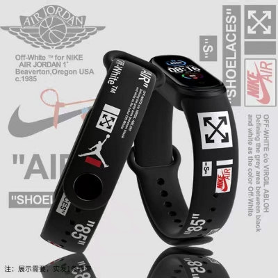 Picture of Watch strap For Xiaomi Mi Band 5/6/7 /4/3 Cartoon Graffiti style Strap Silicone Replaceable bracelet