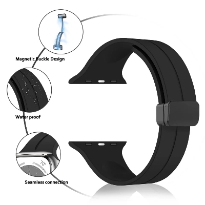 Picture of Watch Magnetic Strap For Apple watch strap 44mm 42mm 45mm 49mm Silicone magnetic sport straps i watch ultra