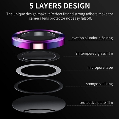 Picture of Metal Ring + Glass For Nothing Phone 2 \2A Metal Camera Protector