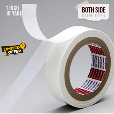 Picture of Both Sided Gum Tape - 1 inch - 10 Yards-White