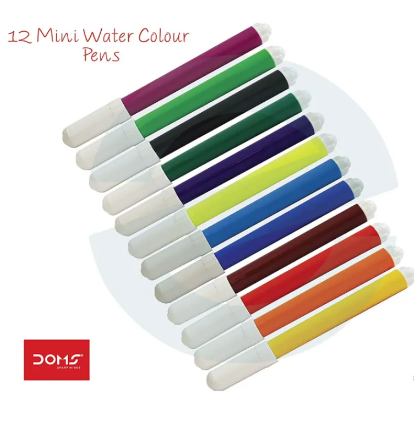 Picture of Doms 12 Water Color Pen (Big Size)