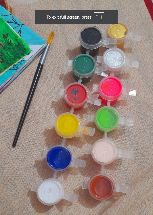 Picture of DOMS Tempera Colours 12 Shades with Free Brush
