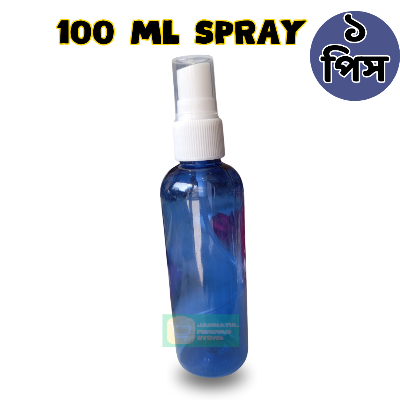 Picture of 100ml Blue Spray bottle Transparent plastic bottle- 1 pcs