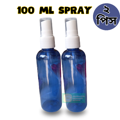 Picture of 100ml Blue Spray bottle Transparent plastic bottle- 2 pcs