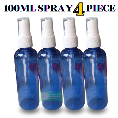 Picture of 100ml Blue Spray bottle Transparent plastic bottle- 4 pcs