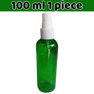 Picture of 100ml Green Spray bottle Transparent plastic bottle- 1 pcs