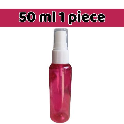 Picture of 50ml Red Spray bottle Transparent plastic bottle- 1 pcs