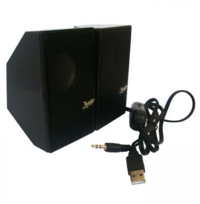 Picture of D7 Multimedia Speaker with 3.5 Aux Connectivity - USB Powered and Volume Control Laptop/Desktop Speaker - White, 2.0 Channel