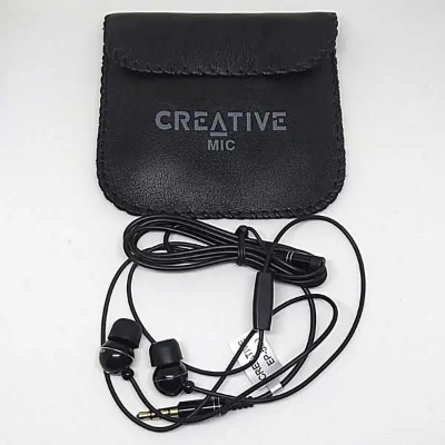 Picture of Orignal Creative High Bass Audio Earphone with Pouch EP-530 - Black