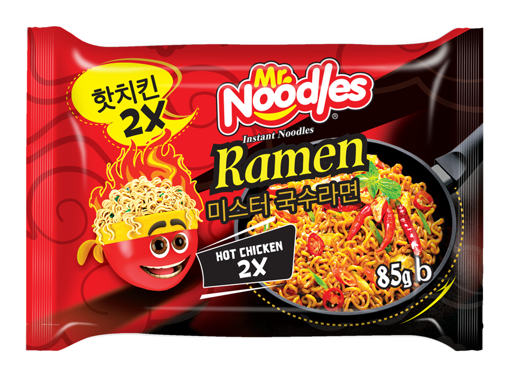  Mr. Noodles Ramen Hot Chicken 2x Spicy Flavor 85gm 