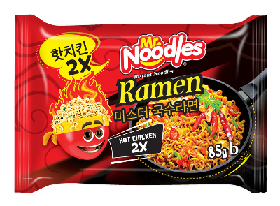  Mr. Noodles Ramen Hot Chicken 2x Spicy Flavor 85gm 
