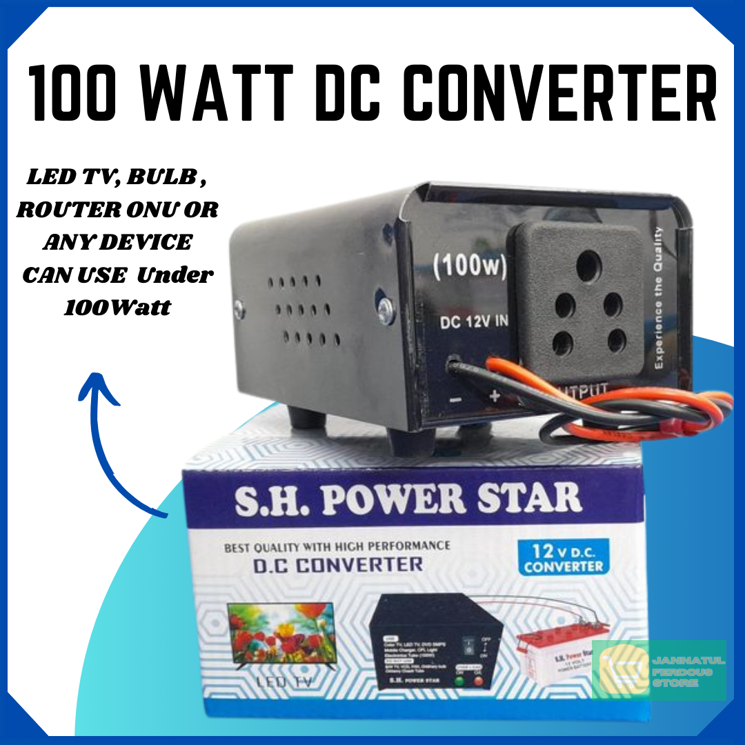 Picture of 100 Watt 12V DC to 220V AC Converter Inverter