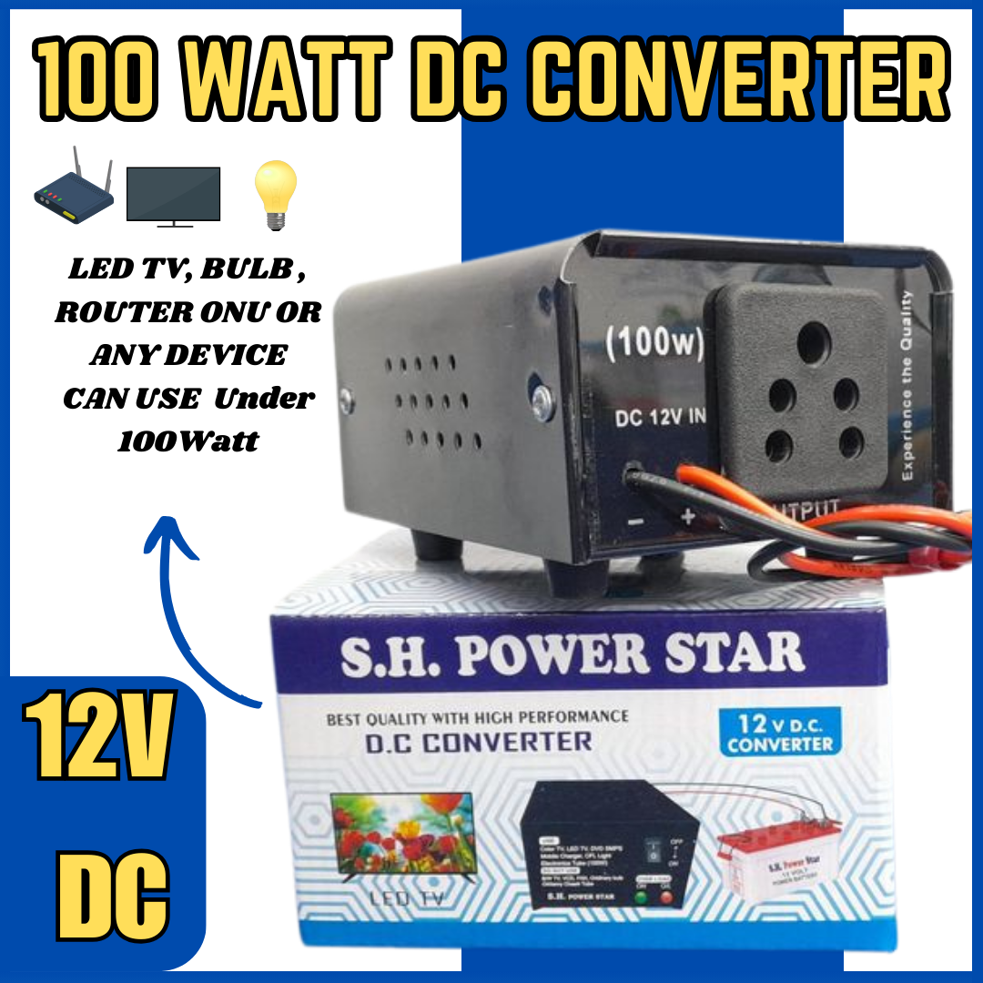 Picture of 100 Watt 12V DC to 220V AC Converter Inverter