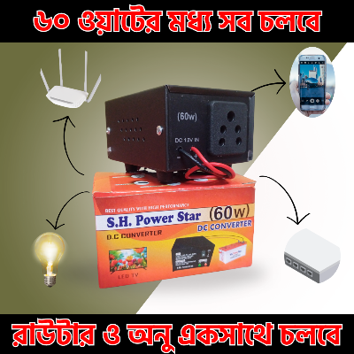 Picture of 12V DC to 220V AC Converter Inverter 60 Watt