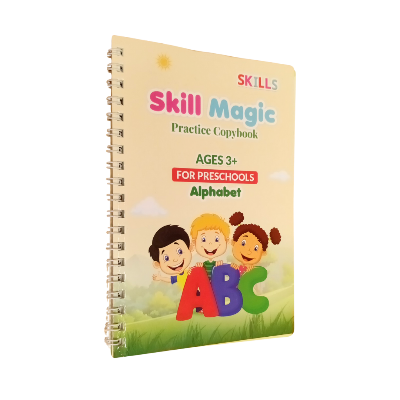 Picture of 4 PCS Set Magic Practice Book For Kids Handwriting -with 4 Book,1 Pen, 5 sis and a gripper