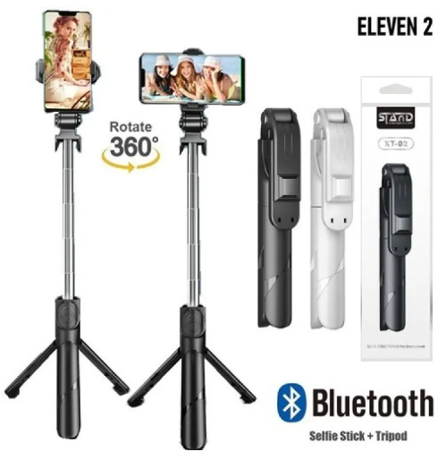 Picture of XT-02 Selfie Stick Wired Remote Shutter Monopod Bluetooth Extendable Handheld Stabilizer Stand Tripod - Selfie Stick