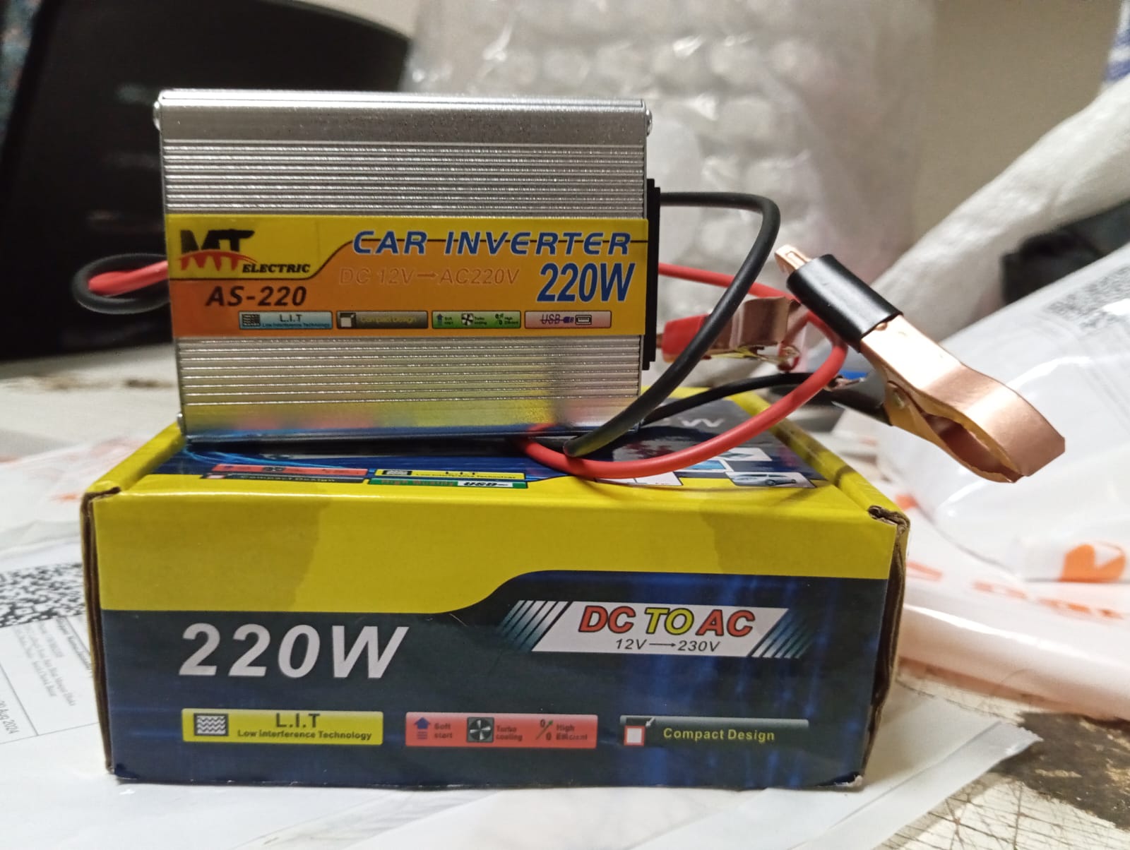 Picture of 150 Watt 12V DC to 230V AC Converter Inverter