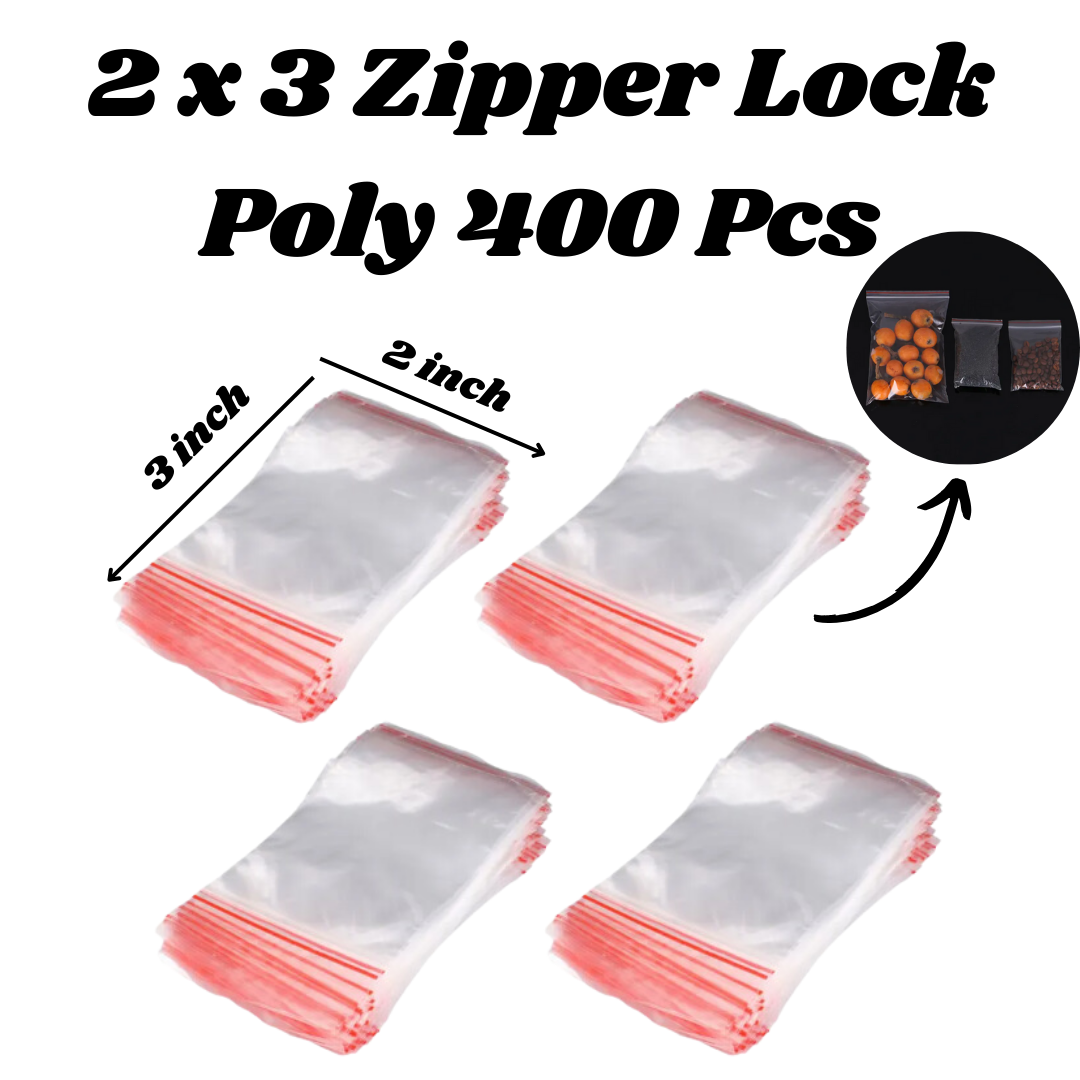 Picture of Resealable Clear Zipper Poly Bag | Zip Lock Convenience for Secure Storage - Choose Quality with China Poly - Materials: Plastic. Colour: Transparent Size 2 x 3 - 400 Pcs