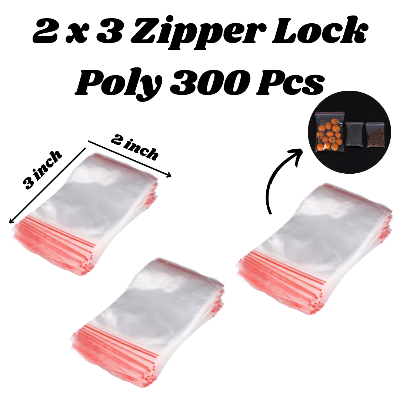 Picture of Resealable Clear Zipper Poly Bag | Zip Lock Convenience for Secure Storage - Choose Quality with China Poly - Materials: Plastic. Colour: Transparent Size 2 x 3 - 300 Pcs