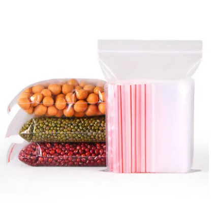 Picture of Zip/Zipper Lock Poly Bag-Plastic Packet 7x9 inch Pack of 50 Pcs