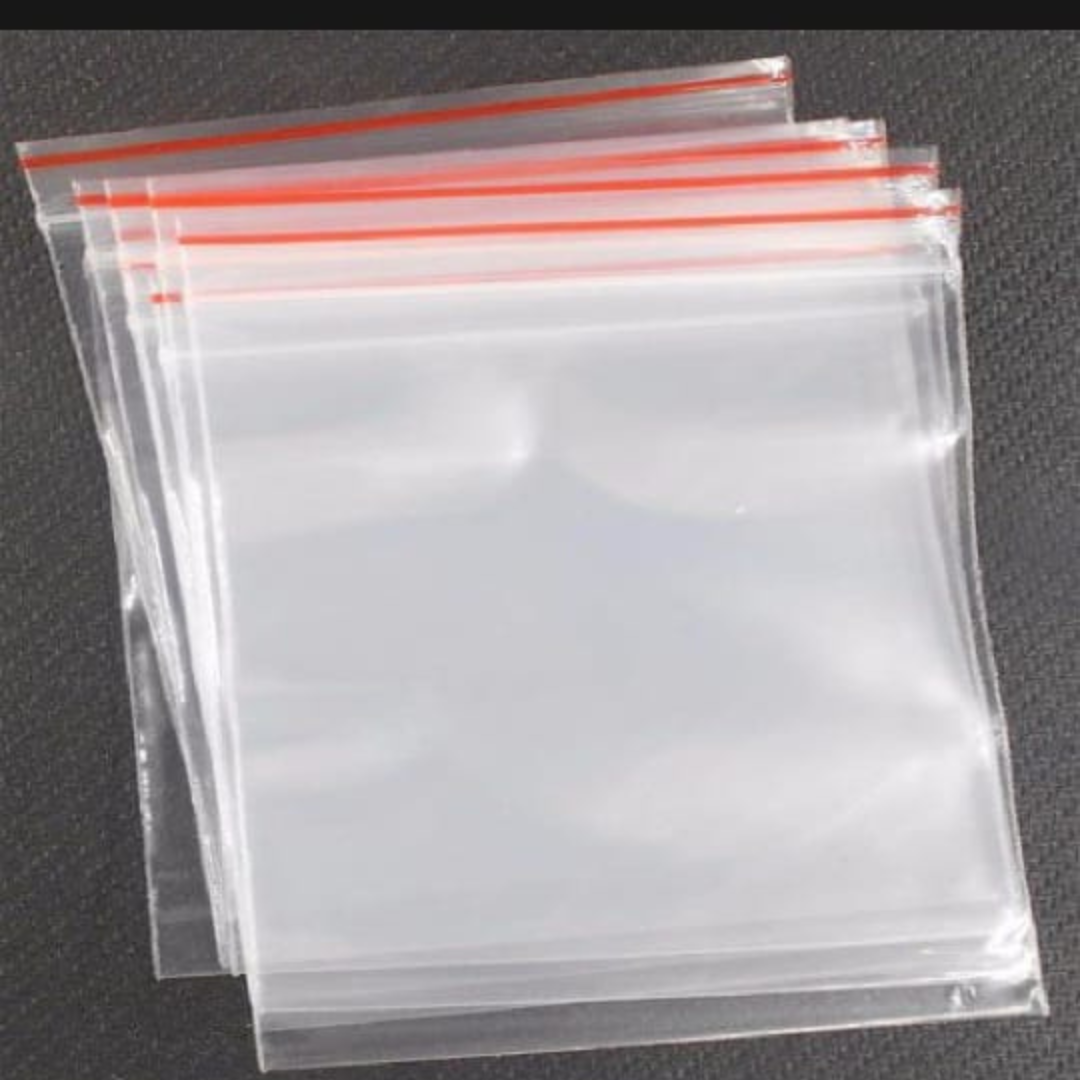 Picture of Zip/Zipper Lock Poly Bag-Plastic Packet 10x14 inch Pack of 50 Pcs