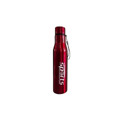 Picture of Sport Pot Water Bottles, Dew Drop Stainless Steel Water Bottles, Fridge Storage Bottle -1000ml red Color (Pack of 1)